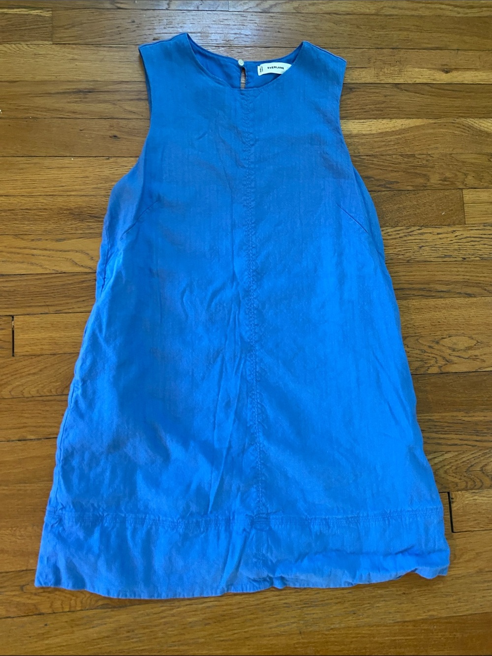 Everlane Cobalt Blue Sleeveless Mini Shift Dress